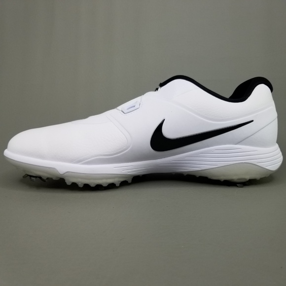 Nike Vapor Pro BOA Mens Soft Spike Golf Shoe White - Picture 3 of 8